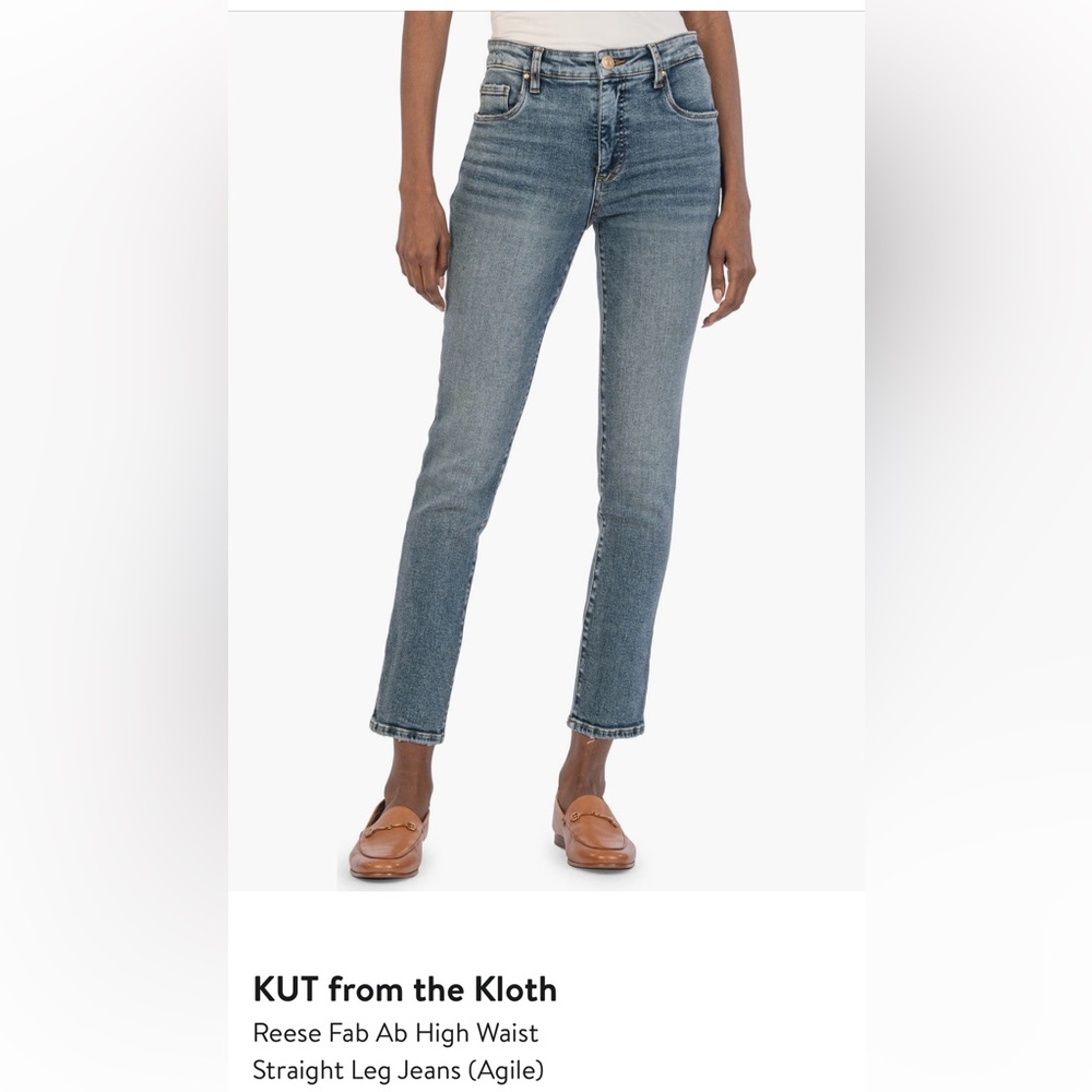 Kut from the Kloth Fab Ab Straight leg jeans sz 8